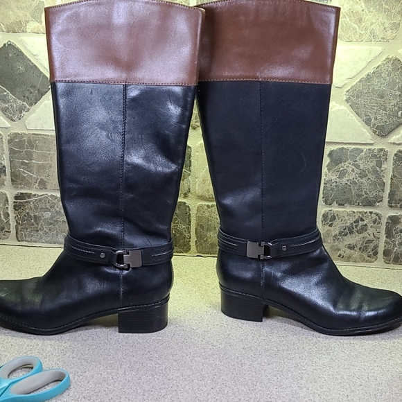 BANDOLINO RIDING BOOTS 👢 Size 8M Black/Brown - Picture 15 of 16